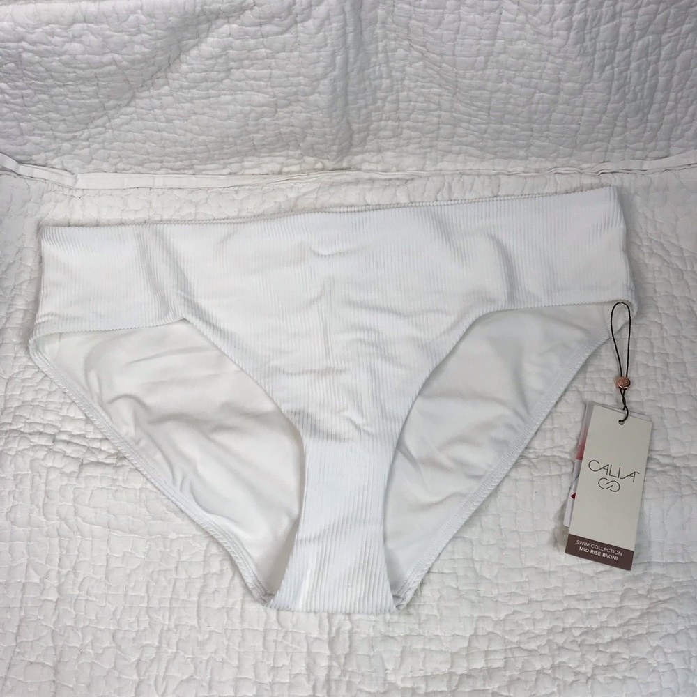 Calia Novelty Mid-Rise Bikini Bottom Sz XL
